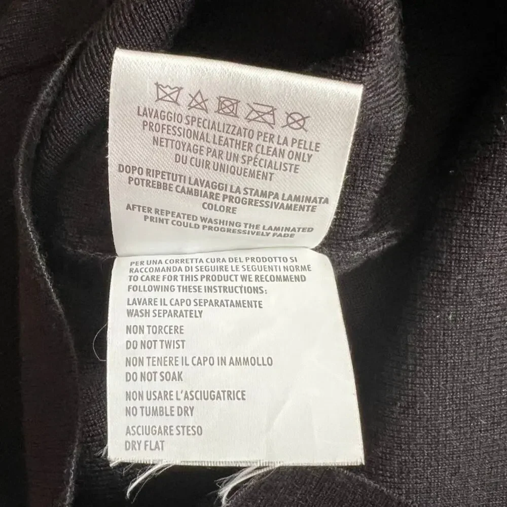 Dolce & Gabbana Black Front Pocket Leather Accent Mini Dress, XS/US2/T38 - Picture 14 of 15